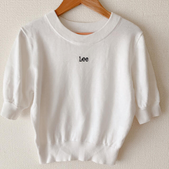 SNIDEL(スナイデル)のlee snidelコラボ　ニットトップス レディースのトップス(Tシャツ(半袖/袖なし))の商品写真