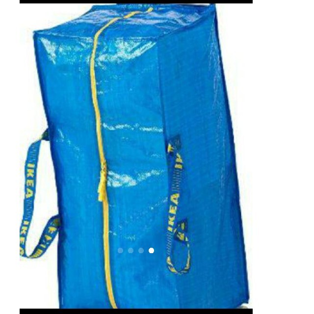 IKEA(イケア)の1枚IKEAイケアFRAKTAフラクタ　トロリー用ブルーバッグ76 L大容量収納 レディースのバッグ(スーツケース/キャリーバッグ)の商品写真