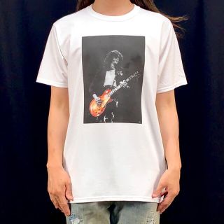 新品 ジミーペイジ レスポール ギター レッドツェッペリン ギタリスト Tシャツ(Tシャツ/カットソー(半袖/袖なし))