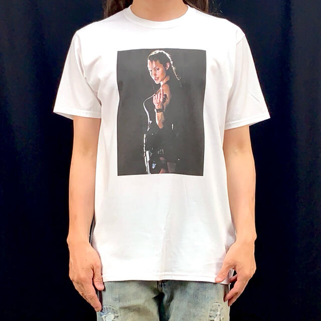 新品 アンジェリーナジョリー トゥームレイダー ハリウッド映画 女優 Tシャツ | フリマアプリ ラクマ