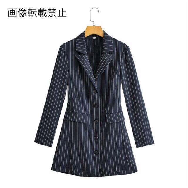 ZARA(ザラ)の🌰9月新作🌾5610◆ストライプ 柄 ジャケット ブレザー  レディースのジャケット/アウター(テーラードジャケット)の商品写真