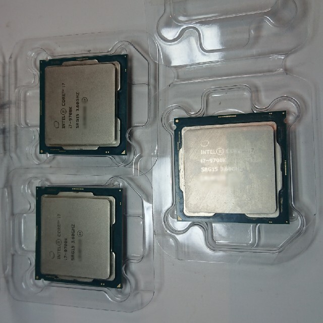 intel Core i7 9700k傷汚れ変色等有品 はnさん用