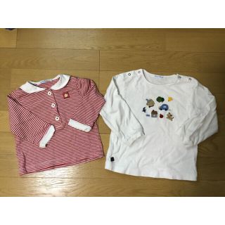 ファミリア(familiar)の難あり　ファミリア　長袖　シャツ２枚セット　9090(Tシャツ/カットソー)