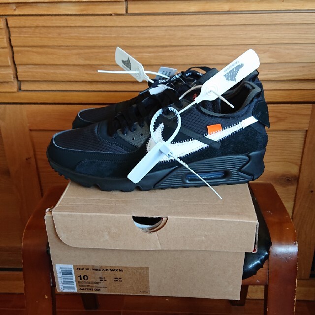 NIKE OFF-WHITE AIR MAX 90黒サイズ