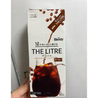 アジノモト(味の素)のブレンディ　ザ　リットル　コーヒー　５本　５Ｌ分　インスタントコーヒー　甘さなし(コーヒー)