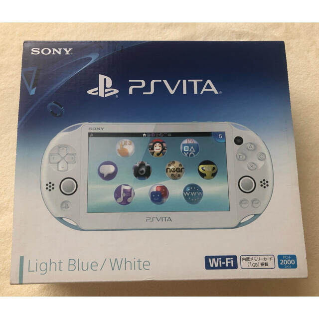 純正ACアダプタ即購入OK【PSVITA】white×lightblue