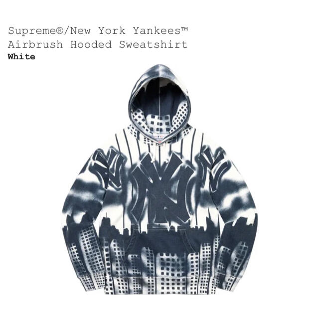 メンズXLサイズ Supreme New York Yankees コラボパーカー