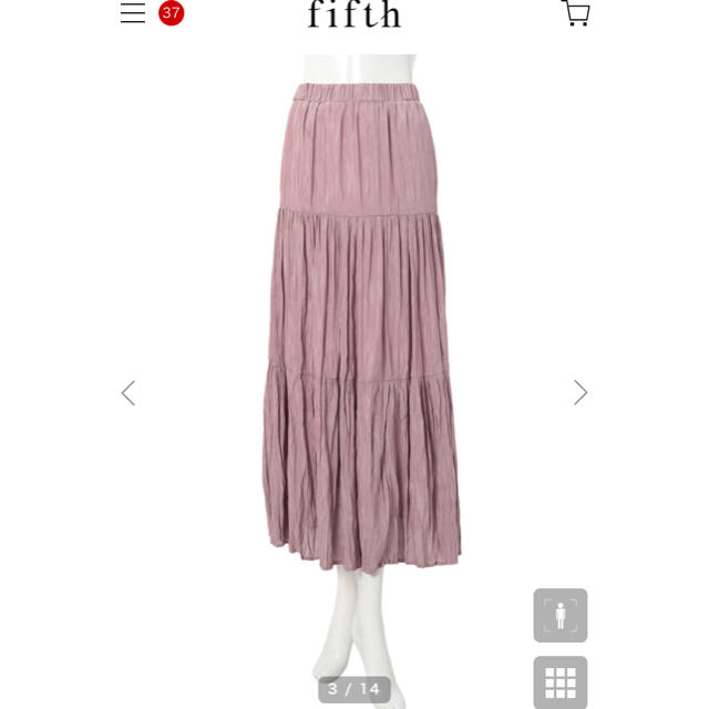 fifth(フィフス)のフィフス⭐︎ワッシャーティアードスカート レディースのスカート(ロングスカート)の商品写真
