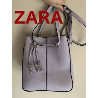 ザラ(ZARA)の【ZARA】ショルダーバッグ ライトパープル(ショルダーバッグ)