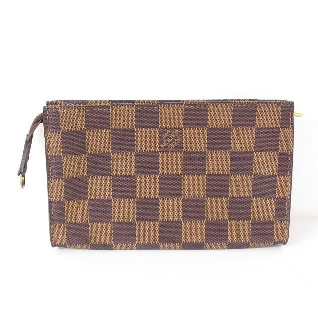 高品質爆買い LOUIS VUITTON - ルイヴィトン ポーチ ダミエ - エベヌの