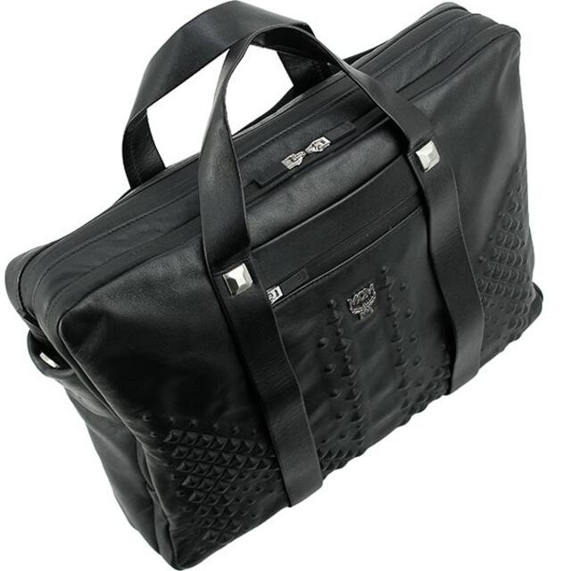 MCM ビジネスバッグ メンズ エムシーエム ブラック レザー 5739