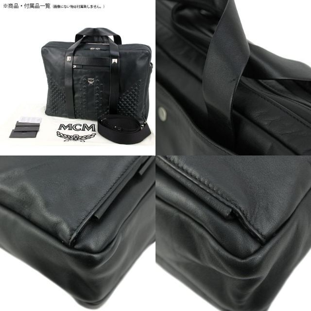 MCM ビジネスバッグ メンズ エムシーエム ブラック レザー 5739
