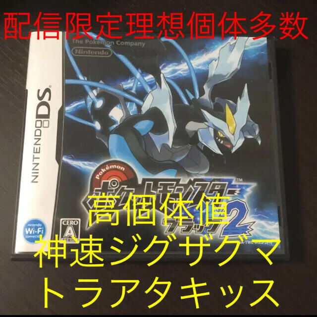 ニンテンドーDS(ニンテンドーDS)のポケットモンスター ブラック2 ホワイト2 エンタメ/ホビーのゲームソフト/ゲーム機本体(携帯用ゲームソフト)の商品写真