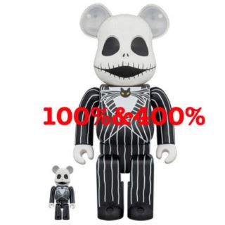 メディコムトイ(MEDICOM TOY)のBE＠RBRICK Jack Skellington 100％ & 400％(その他)