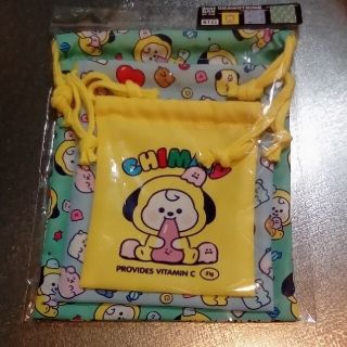 ボウダンショウネンダン(防弾少年団(BTS))のcony♥様専用　BT21   巾着　チミー3枚組　シュシュ２つ　ポーチ(ポーチ)