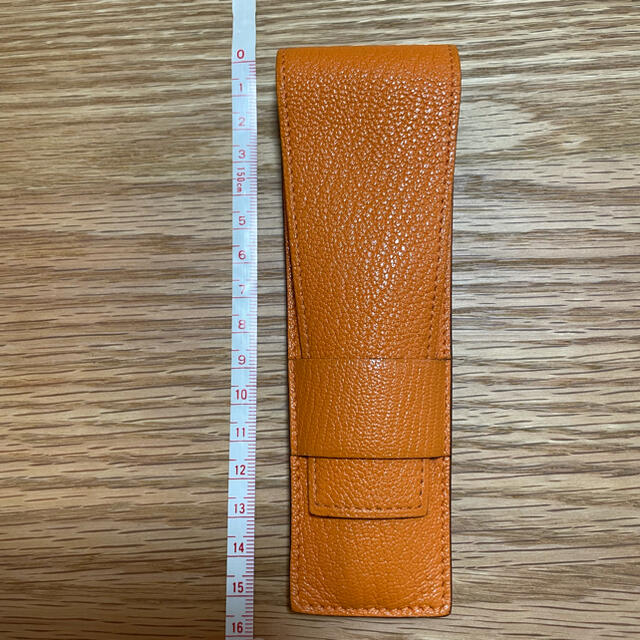 Hermes(エルメス)の【美品】HERMES ペンケース オレンジ インテリア/住まい/日用品の文房具(ペンケース/筆箱)の商品写真