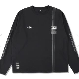 SEA - UMBRO X wind and sea L/ T-SHIRT / BLACK の通販 by あか's