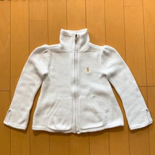 ラルフローレン(Ralph Lauren)のRalph Lauren キッズ フルジップセーター 100 白(ニット)