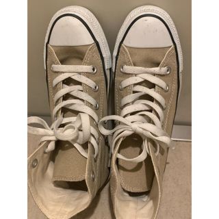 コンバース(CONVERSE)のハイカットコンバース　ベージュ(スニーカー)