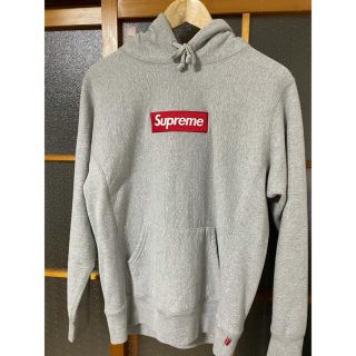 シュプリーム(Supreme)のsupreme  box logo hooded sweatshirt グレー(パーカー)