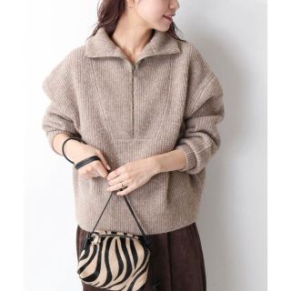 キャラメルブレンド畔ハーフジッププルオーバー JOURNAL STANDARD