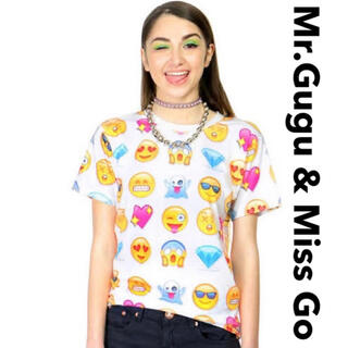 Mr.Gugu & Miss Go 絵文字Tシャツ(Tシャツ(半袖/袖なし))