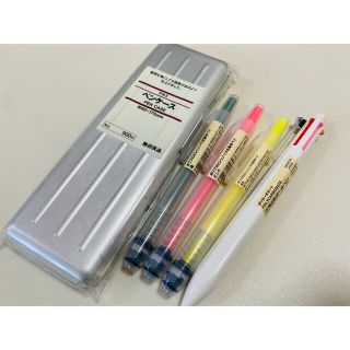 ムジルシリョウヒン(MUJI (無印良品))の無印良品　文具5点セット(ペン/マーカー)