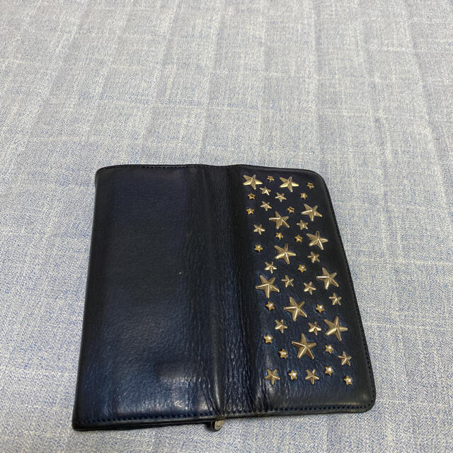 JIMMY CHOO(ジミーチュウ)のジミーチュウ　濃紺　長財布　 レディースのファッション小物(財布)の商品写真