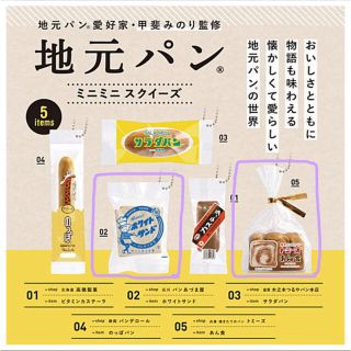 地元パンミニミニスクイーズ🍞ガチャガチャガシャポン　カプセルトイ(その他)