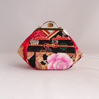 着付けがま口ポーチ『宝石箱のお振り袖』(ポーチ)