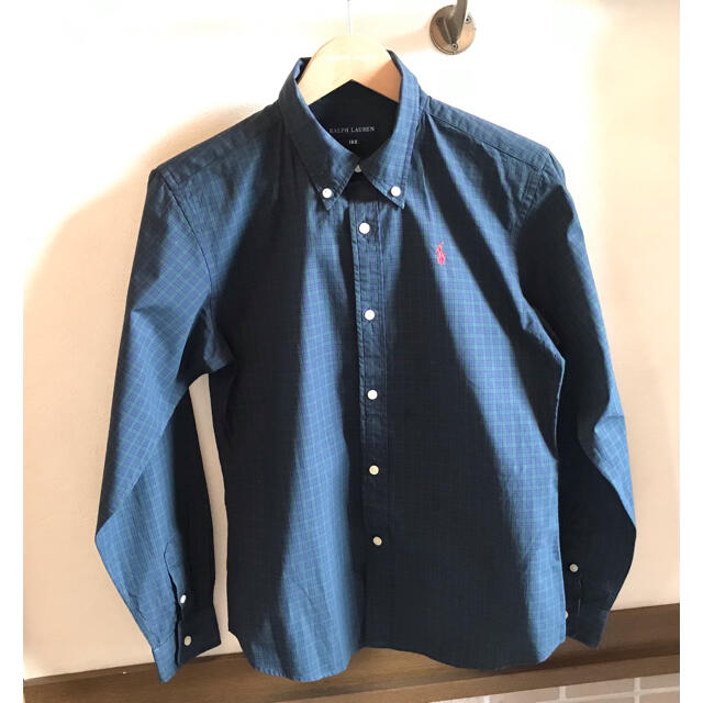 POLO RALPH LAUREN(ポロラルフローレン)の専用【ポロ ラルフローレン】チェックシャツ　ブラウス キッズ160 キッズ/ベビー/マタニティのキッズ服男の子用(90cm~)(ブラウス)の商品写真