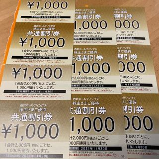 プリンス(Prince)の西武HD 株主さまご優待　共通割引券１万円分（1000円券✖10枚）(その他)