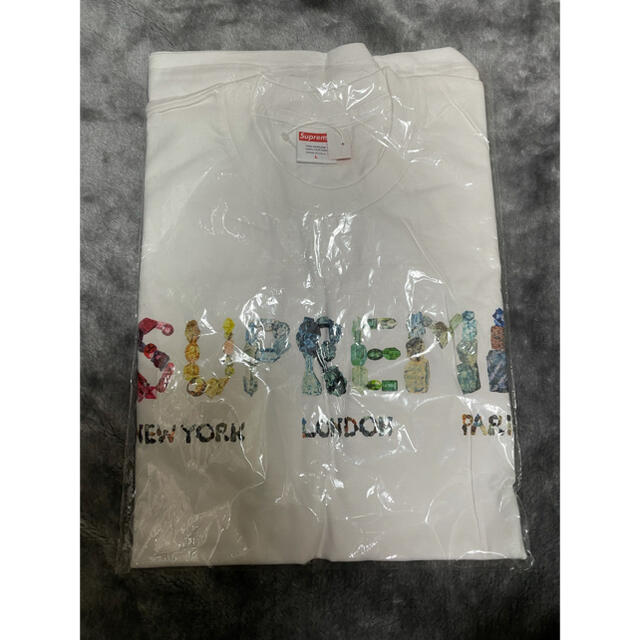 Supreme Rocks Tee 18SS 白 L ホワイト Tシャツ+カットソー(半袖+袖なし)
