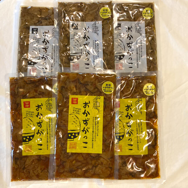 おかずがっこ 甘口 甘辛 3袋ずつ セット 食品/飲料/酒の加工食品(漬物)の商品写真