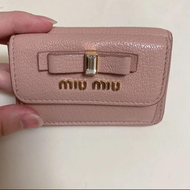 SALE／55%OFF
 楽天市場】MIUMIU ミュウミュウ マドラスレザー MIUMIU マドラスレザーキーケース キーケース ファッション小物 4