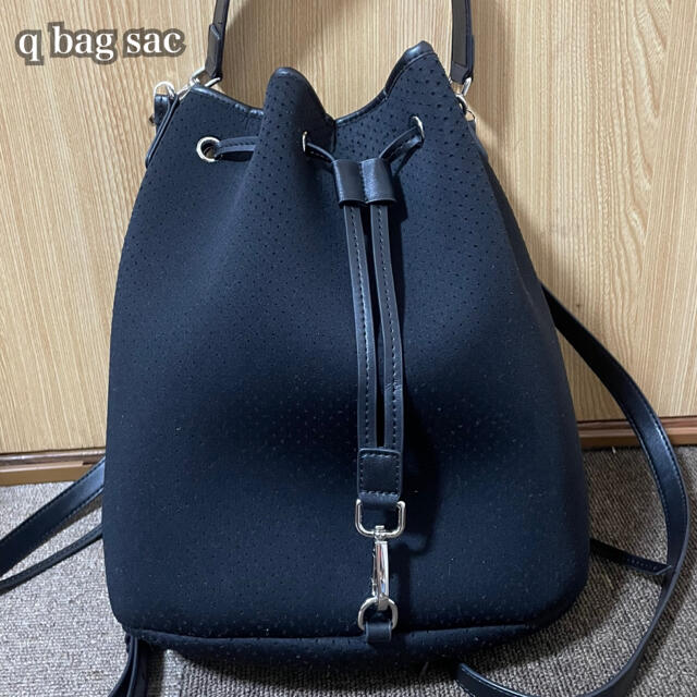 ブラックサイズq bag sac black 2wayリュック【used】