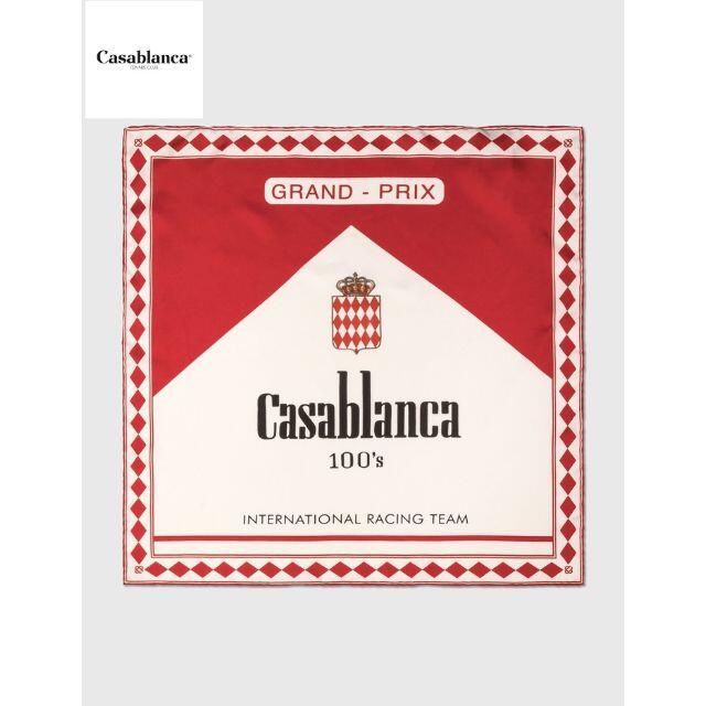 CASABLANCA カサブランカ 100'S スモール シルク スカーフ メンズのファッション小物(バンダナ/スカーフ)の商品写真