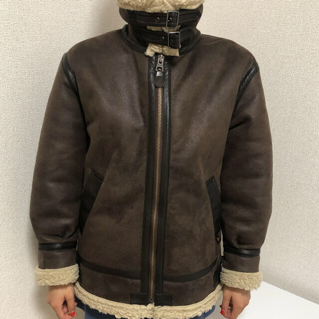 ALPHA INDUSTRIES(アルファインダストリーズ)のビームス×alpha industrys ☆アルファ B-3 フライトジャケット レディースのジャケット/アウター(ムートンコート)の商品写真