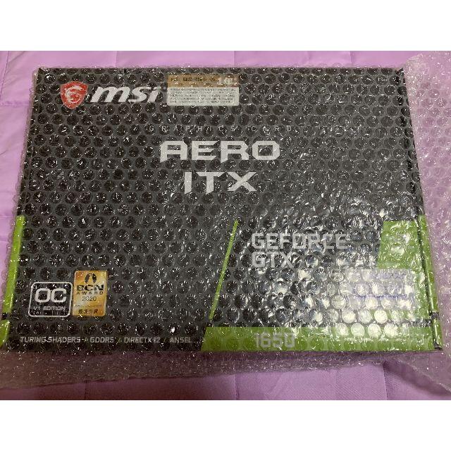 空冷専有スロット新品★MSI GeForce GTX 1650 AERO ITX 4G OCV1