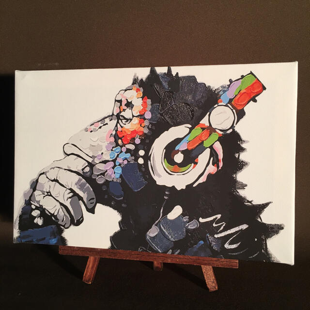 キャンバス プリントアート 音楽を聴く猿 インテリア 絵画 の キャンバス プリントアート 音楽を聴く猿 インテリア 絵画 の