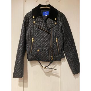 バーバリーブルーレーベル(BURBERRY BLUE LABEL)のクレストブリッジ　キルティングライダースジャケット　バーバリー(ライダースジャケット)