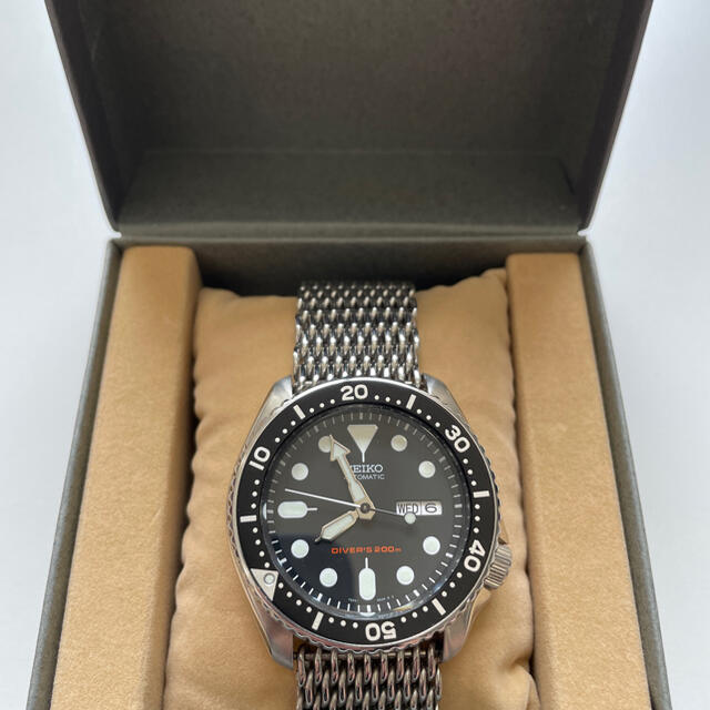 SEIKO ブラックボーイ　SKX007K　7S26-0020 交換用べルト付き