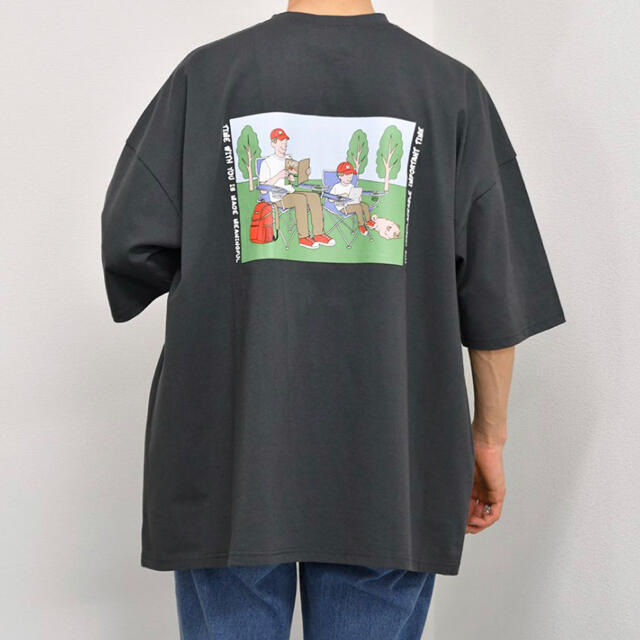 kutir Tシャツ　グレー　ブラック メンズのトップス(Tシャツ/カットソー(半袖/袖なし))の商品写真