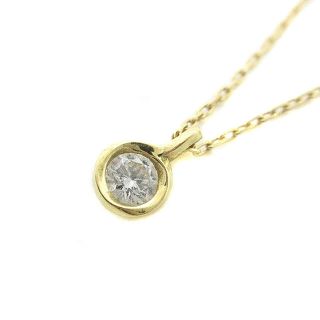 アーカー(AHKAH)のアーカー ネックレス リエールハート K18 0.06ct イエローゴールド(ネックレス)