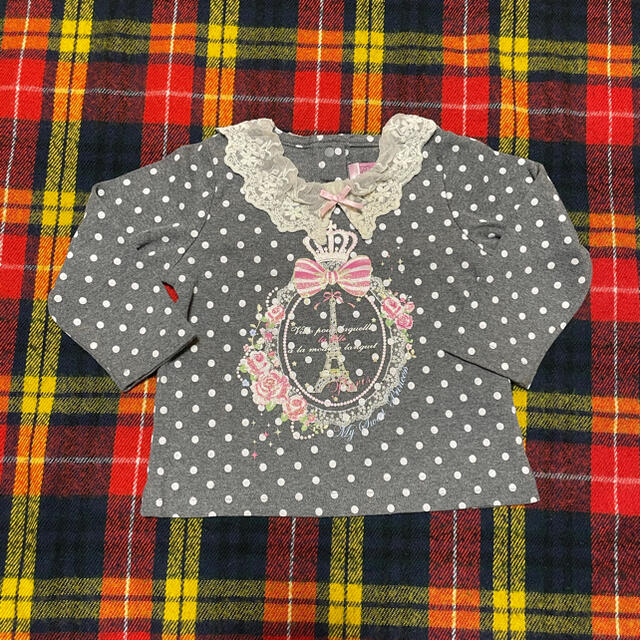 motherways(マザウェイズ)のトップス　マザウェイズ　90cm レース　襟つき キッズ/ベビー/マタニティのキッズ服女の子用(90cm~)(Tシャツ/カットソー)の商品写真