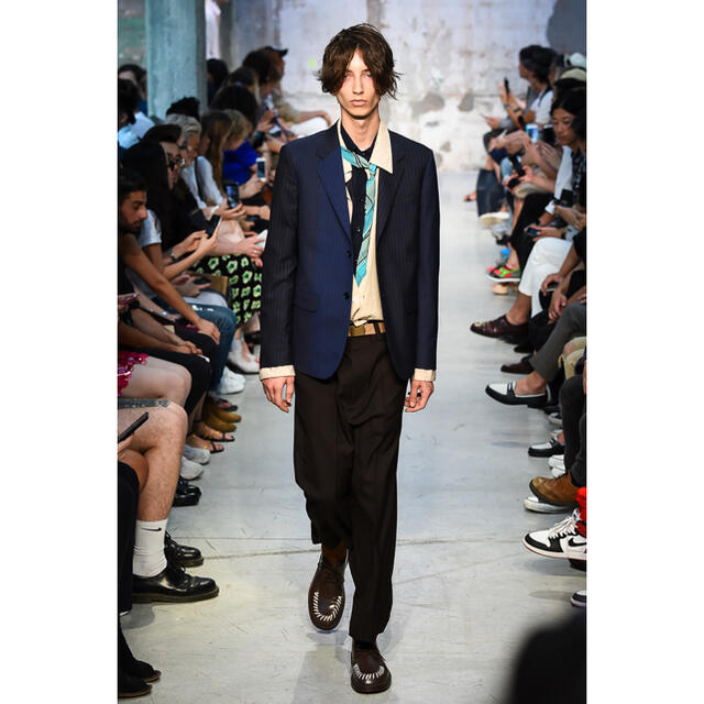 marni 18ss トロピカルウール テーパードパンツ スラックス-