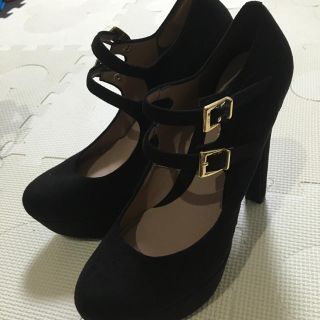 エスペランサ(ESPERANZA)のエスペランサ♡ブラックスエード♡パンプス♡新品(ハイヒール/パンプス)