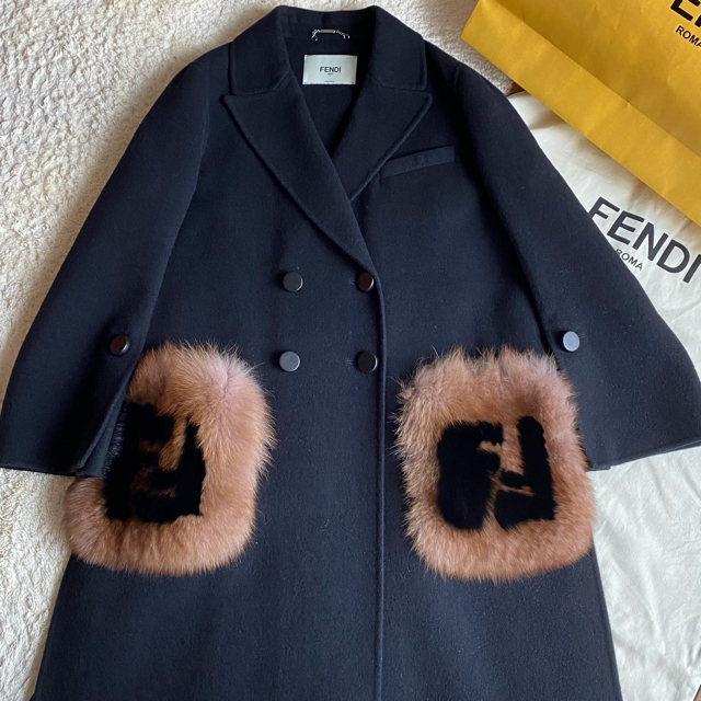 fendi フェンディ ウールコート 2WAY