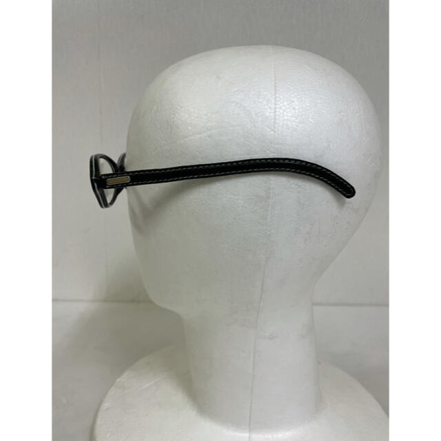 クリアレンズ　サングラス　伊達メガネ　ブラック系フレーム　合皮テンプル レディースのファッション小物(サングラス/メガネ)の商品写真