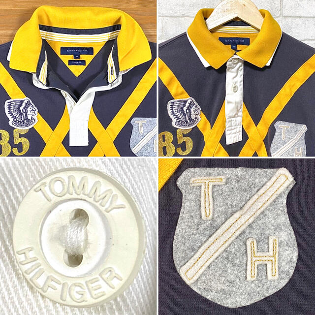 TOMMY HILFIGER(トミーヒルフィガー)のTOMMY HILFIGER トミーヒルフィガー ラガーシャツ ワッペン  メンズのトップス(ポロシャツ)の商品写真